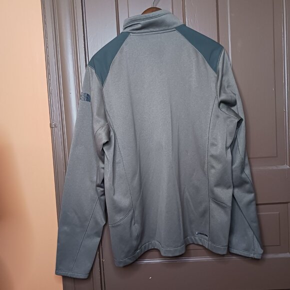 The North Face Blaze 1/2 Zip Heather Brown Gray Pullover Men's size L Jacket - Picture 11 of 12